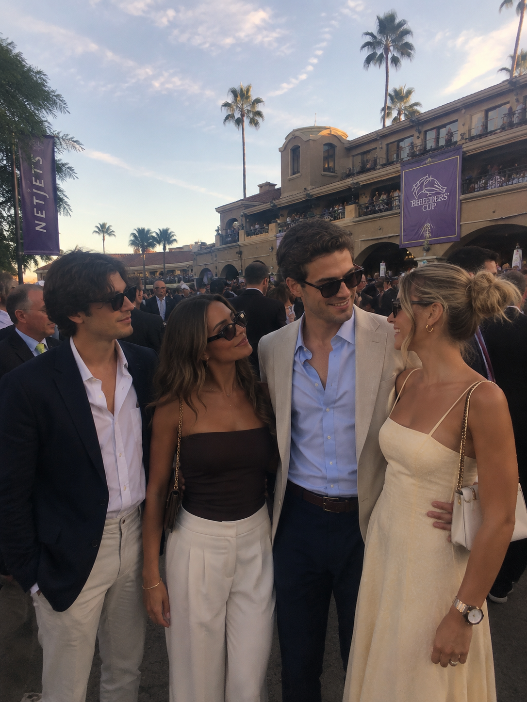 Polished race-day dressing at the Breeders' Cup.